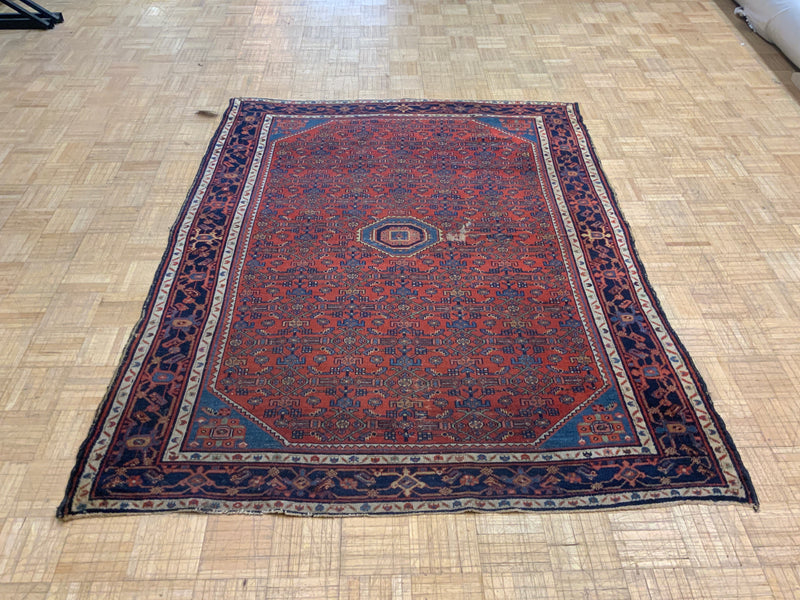 VINTAGE 5ft. x 7ft. TRADITIONAL BIDJAR