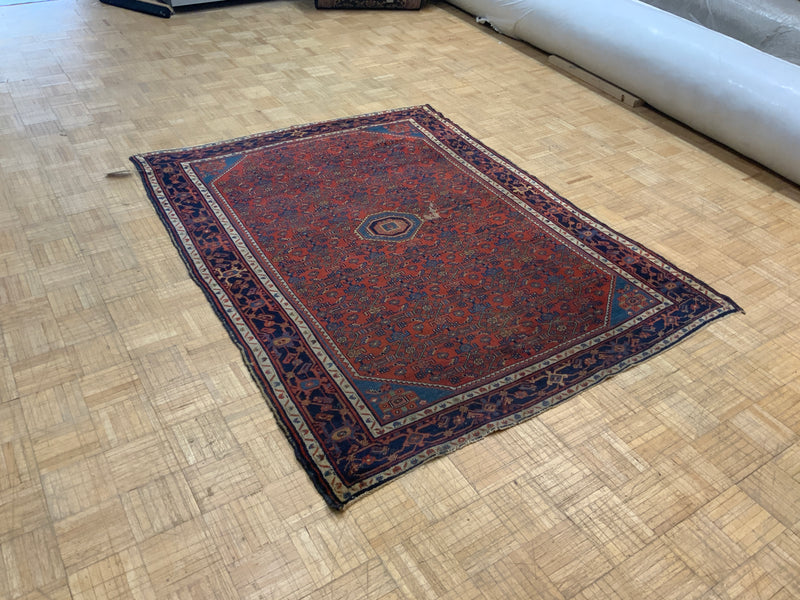 VINTAGE 5ft. x 7ft. TRADITIONAL BIDJAR