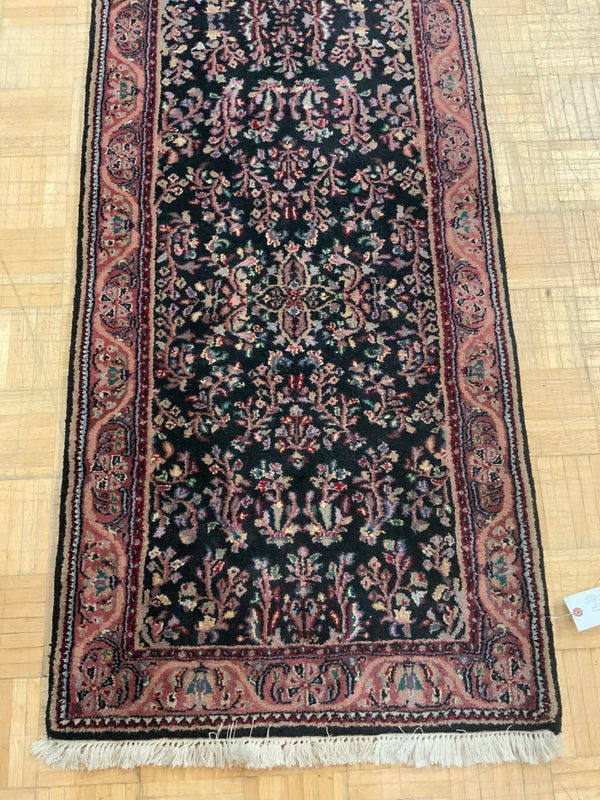 VINTAGE 2ft. x 21ft. FLORAL KASHAN