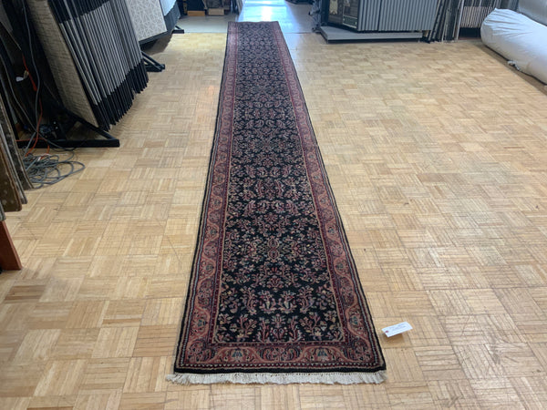 VINTAGE 2ft. x 21ft. FLORAL KASHAN