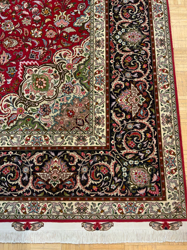 SEMI-ANTIQUE 10ft. x 13ft. TRADITIONAL TABRIZ