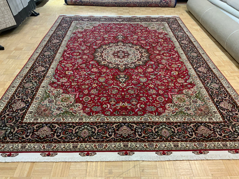 SEMI-ANTIQUE 10ft. x 13ft. TRADITIONAL TABRIZ