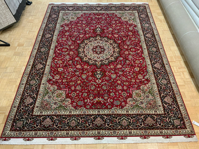 SEMI-ANTIQUE 10ft. x 13ft. TRADITIONAL TABRIZ