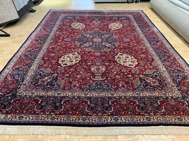 SEMI-ANTIQUE 10ft. x 13ft. TRADITIONAL TABRIZ