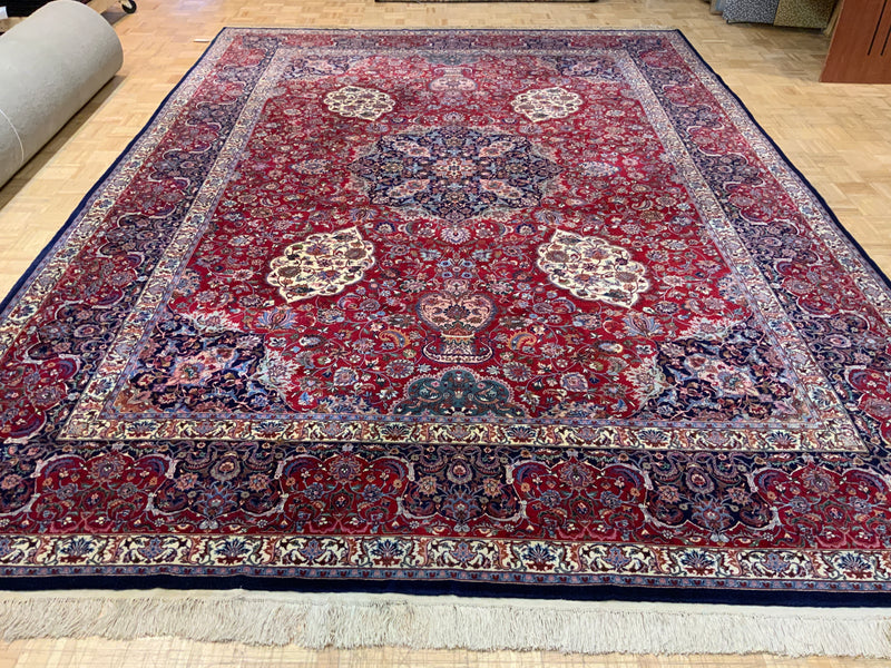 SEMI-ANTIQUE 10ft. x 13ft. TRADITIONAL TABRIZ