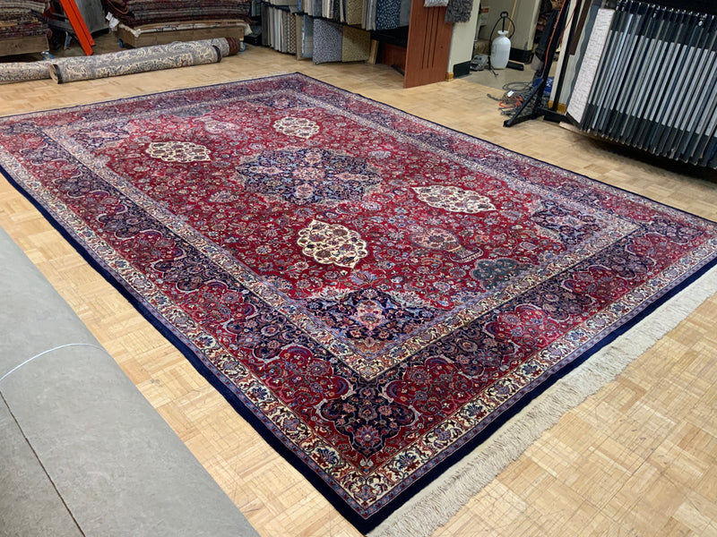 SEMI-ANTIQUE 10ft. x 13ft. TRADITIONAL TABRIZ