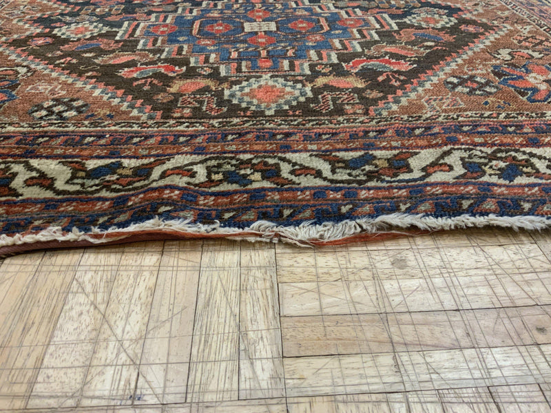 SEMI-ANTIQUE 3ft. x 5ft. GEOMETRIC SHIRAZ - David Tiftickjian & Sons