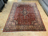 ANTIQUE 10ft. x 14ft. FLORAL KERMAN - David Tiftickjian & Sons