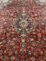 ANTIQUE 10ft. x 14ft. FLORAL KERMAN - David Tiftickjian & Sons