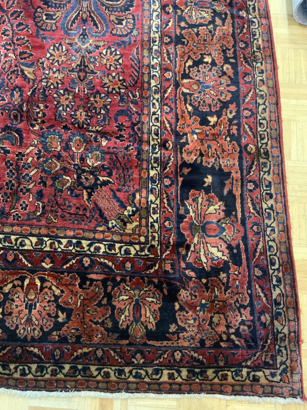 ANTIQUE 12ft. x 16ft. TRADITIONAL SAROUK - David Tiftickjian & Sons