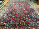 ANTIQUE 12ft. x 20ft. TRADITIONAL SAROUK - David Tiftickjian & Sons