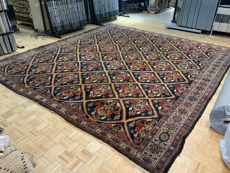 ANTIQUE 14ft. x 15ft. TRADITIONAL BAKHTIARI - David Tiftickjian & Sons