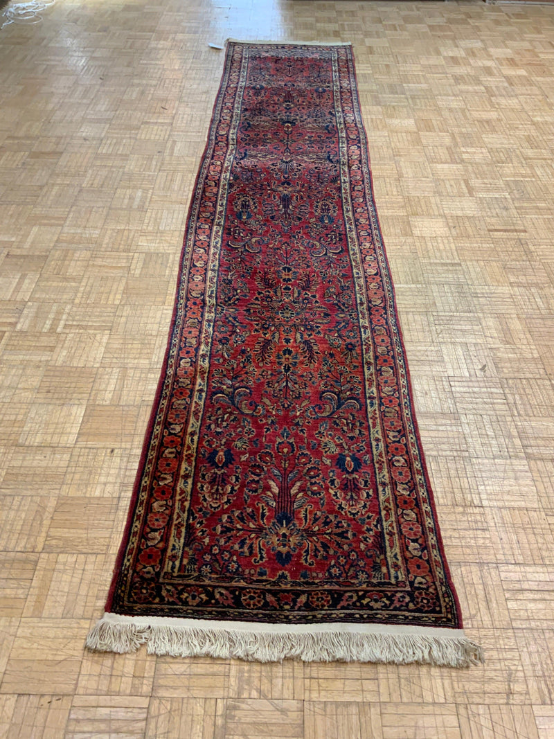 ANTIQUE 2ft. x 12ft. TRADITIONAL SAROUK - David Tiftickjian & Sons