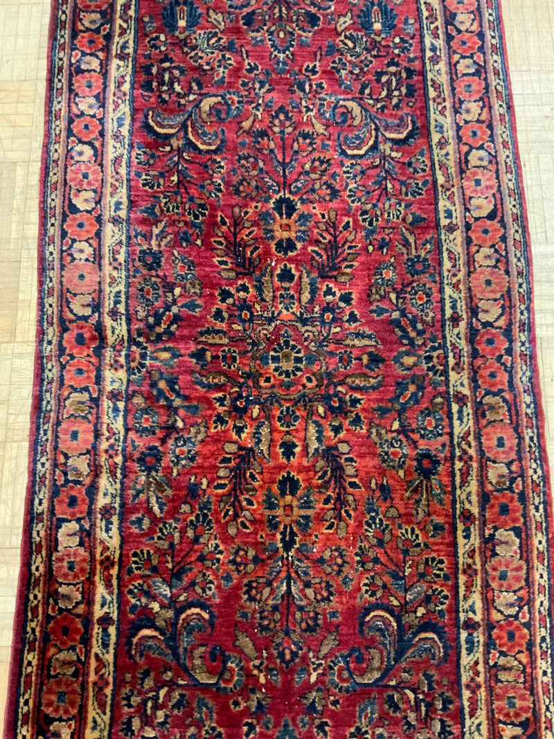 ANTIQUE 2ft. x 12ft. TRADITIONAL SAROUK - David Tiftickjian & Sons