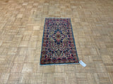 ANTIQUE 2ft. x 4ft. FLORAL KERMAN - David Tiftickjian & Sons