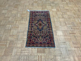 ANTIQUE 2ft. x 4ft. FLORAL KERMAN - David Tiftickjian & Sons