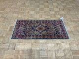 ANTIQUE 2ft. x 4ft. FLORAL KERMAN - David Tiftickjian & Sons