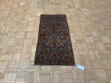 ANTIQUE 2ft. x 4ft. FLORAL LAVAR KERMAN - David Tiftickjian & Sons