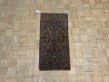 ANTIQUE 2ft. x 4ft. FLORAL LAVAR KERMAN - David Tiftickjian & Sons