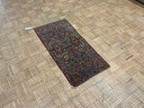 ANTIQUE 2ft. x 4ft. FLORAL LAVAR KERMAN - David Tiftickjian & Sons