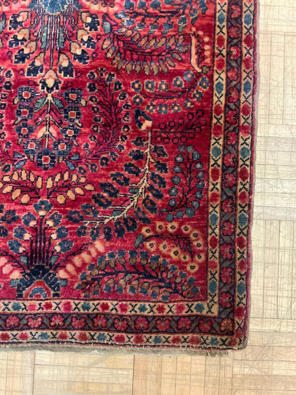 ANTIQUE 2ft. x 4ft. TRADITIONAL SAROUK - David Tiftickjian & Sons