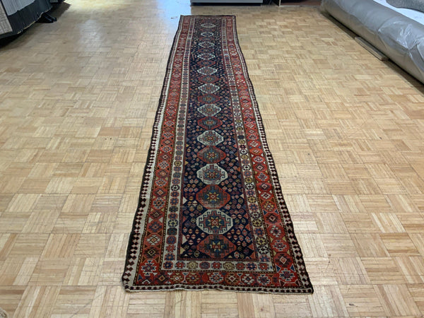 ANTIQUE 3ft. x 16ft. TRANSITIONAL KAZAK - David Tiftickjian & Sons