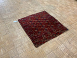 ANTIQUE 3ft. x 3ft. GEOMETRIC BOKARA - David Tiftickjian & Sons