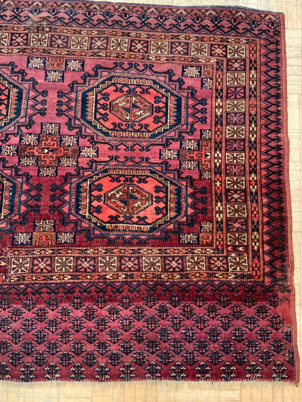 ANTIQUE 3ft. x 5ft. GEOMETRIC BOKARA - David Tiftickjian & Sons