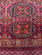 ANTIQUE 3ft. x 5ft. GEOMETRIC BOKARA - David Tiftickjian & Sons