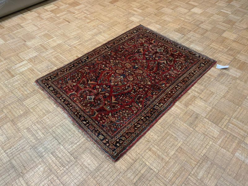 ANTIQUE 3ft. x 5ft. TRADITIONAL SAROUK - David Tiftickjian & Sons