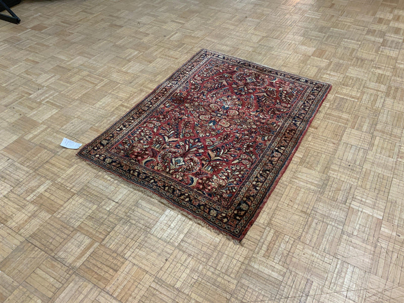 ANTIQUE 3ft. x 5ft. TRADITIONAL SAROUK - David Tiftickjian & Sons