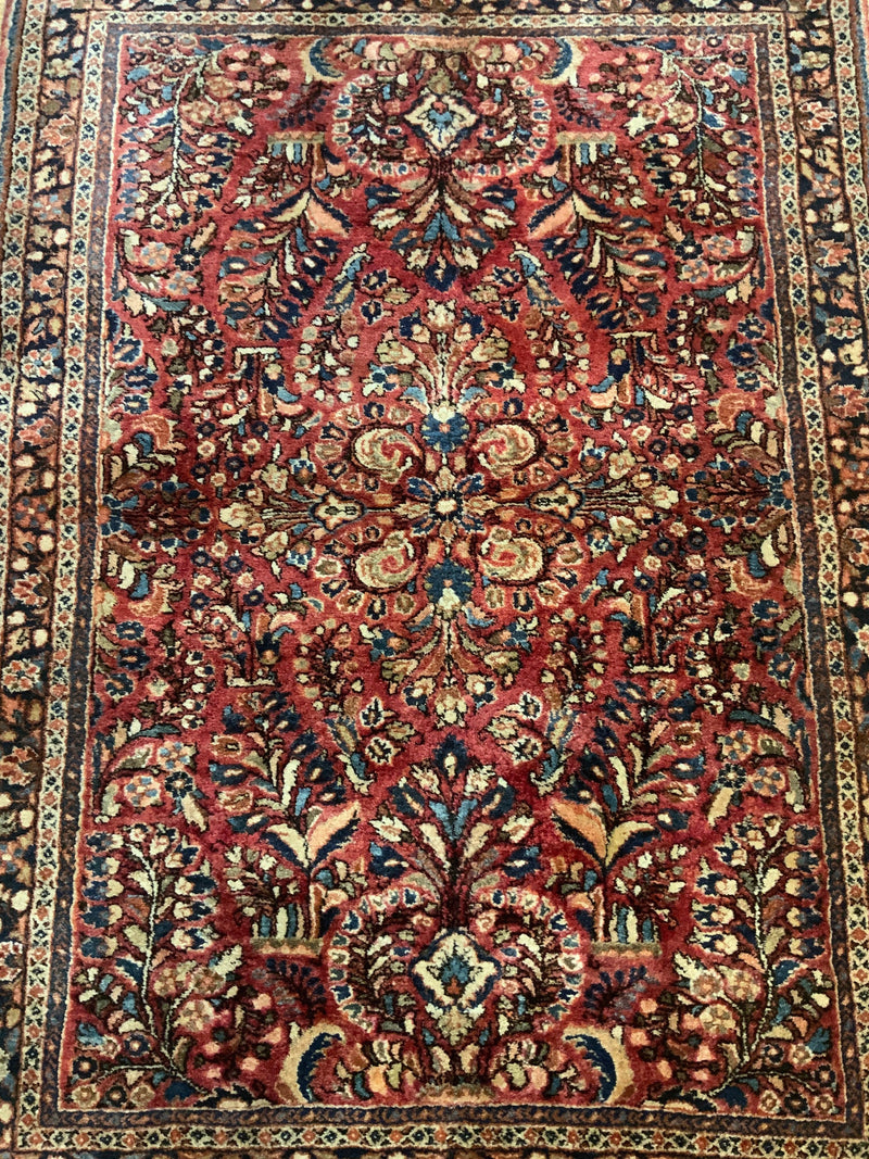 ANTIQUE 3ft. x 5ft. TRADITIONAL SAROUK - David Tiftickjian & Sons