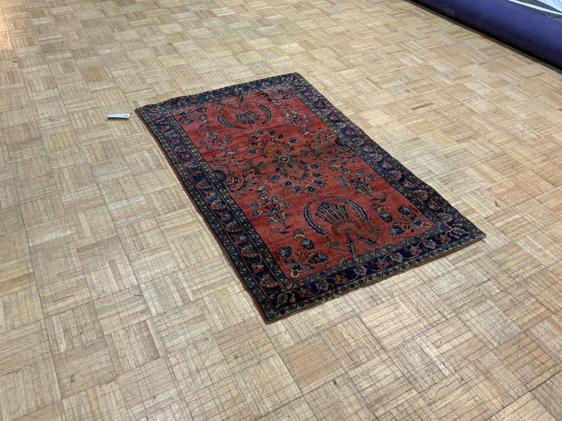 ANTIQUE 3ft. x 5ft. TRADITIONAL SAROUK - David Tiftickjian & Sons