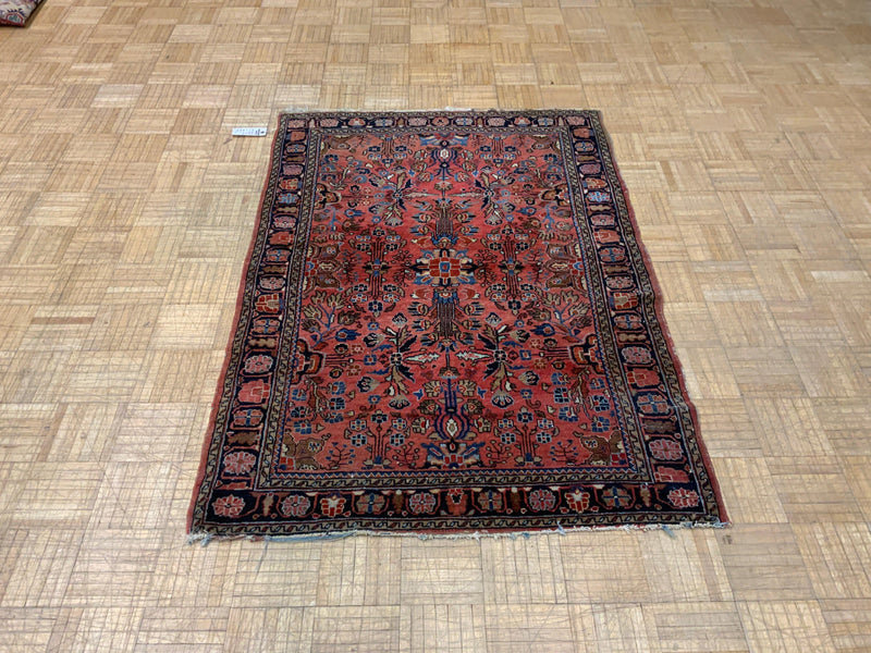 ANTIQUE 4ft. x 5ft. TRADITIONAL SAROUK - David Tiftickjian & Sons