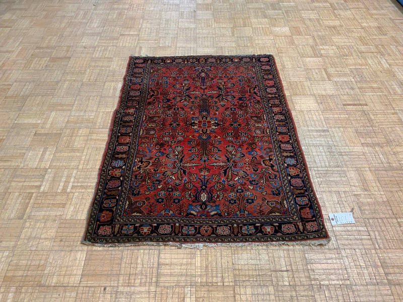 ANTIQUE 4ft. x 5ft. TRADITIONAL SAROUK - David Tiftickjian & Sons