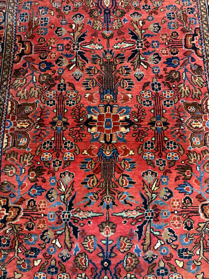ANTIQUE 4ft. x 5ft. TRADITIONAL SAROUK - David Tiftickjian & Sons