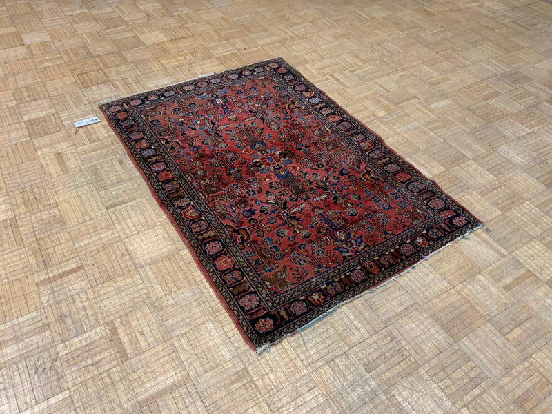 ANTIQUE 4ft. x 5ft. TRADITIONAL SAROUK - David Tiftickjian & Sons