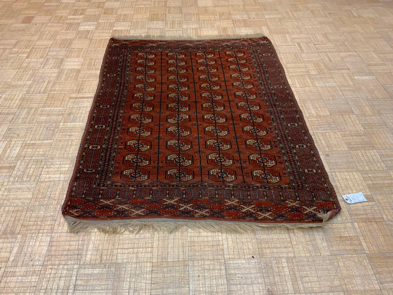 ANTIQUE 4ft. x 6ft. GEOMETRIC BOKARA - David Tiftickjian & Sons