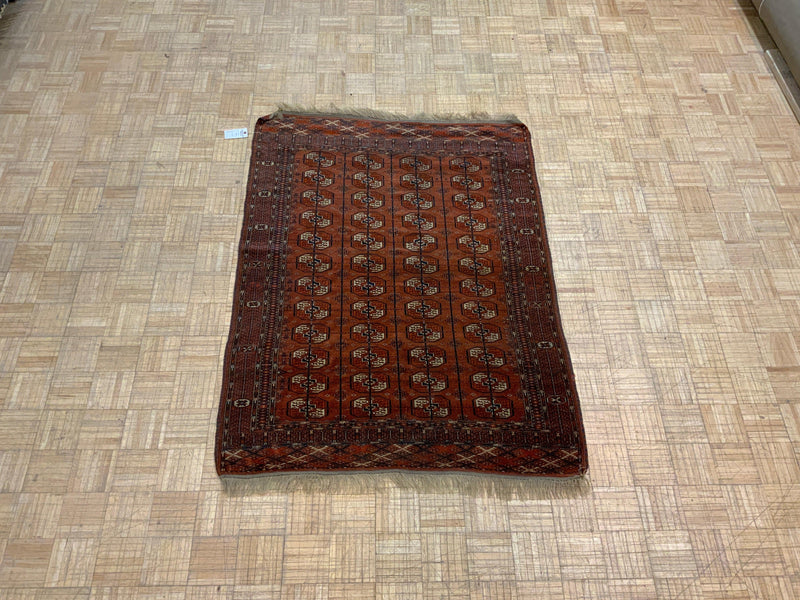 ANTIQUE 4ft. x 6ft. GEOMETRIC BOKARA - David Tiftickjian & Sons