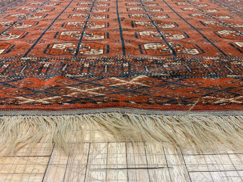 ANTIQUE 4ft. x 6ft. GEOMETRIC BOKARA - David Tiftickjian & Sons