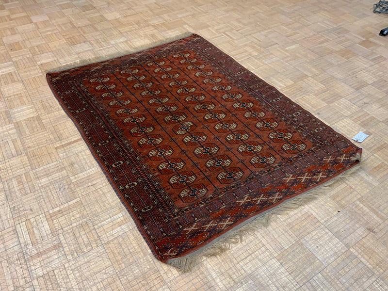 ANTIQUE 4ft. x 6ft. GEOMETRIC BOKARA - David Tiftickjian & Sons