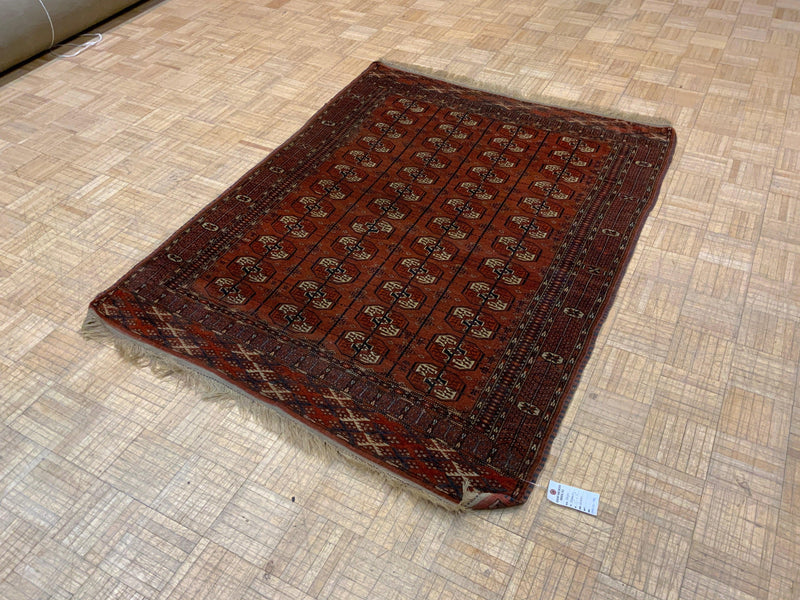 ANTIQUE 4ft. x 6ft. GEOMETRIC BOKARA - David Tiftickjian & Sons