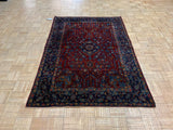 ANTIQUE 4ft. x 6ft. TRADITIONAL KASHAN - David Tiftickjian & Sons