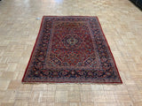 ANTIQUE 4ft. x 6ft. TRADITIONAL KASHAN - David Tiftickjian & Sons