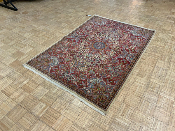 ANTIQUE 4ft. x 6ft. TRADITIONAL KERMAN - David Tiftickjian & Sons