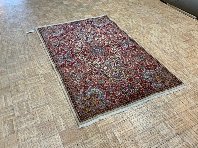 ANTIQUE 4ft. x 6ft. TRADITIONAL KERMAN - David Tiftickjian & Sons