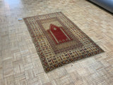 ANTIQUE 4ft. x 6ft. TRADITIONAL PRAYER RUG - David Tiftickjian & Sons