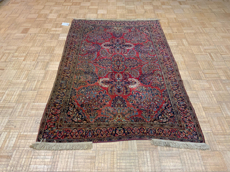 ANTIQUE 4ft. x 6ft. TRADITIONAL SAROUK - David Tiftickjian & Sons