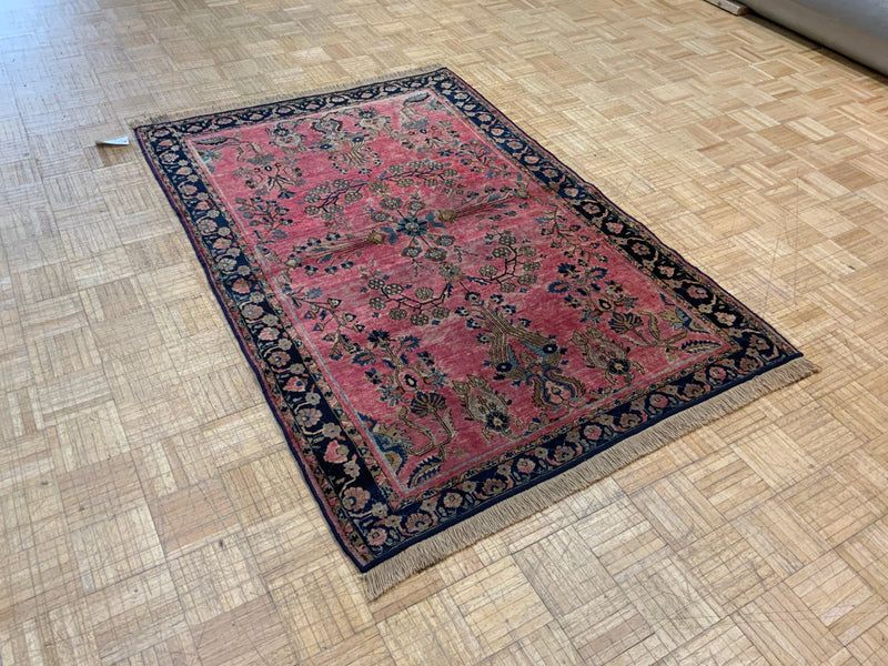 ANTIQUE 4ft. x 6ft. TRADITIONAL SAROUK - David Tiftickjian & Sons
