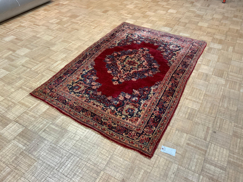 ANTIQUE 4ft. x 6ft. TRADITIONAL SAROUK - David Tiftickjian & Sons